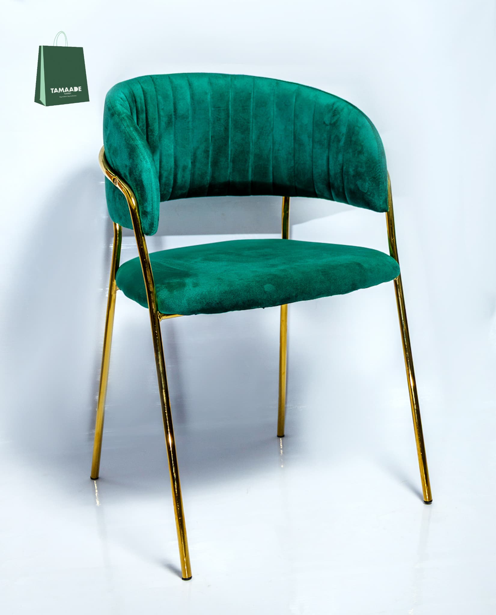 GREEN VELVET CHAIR
