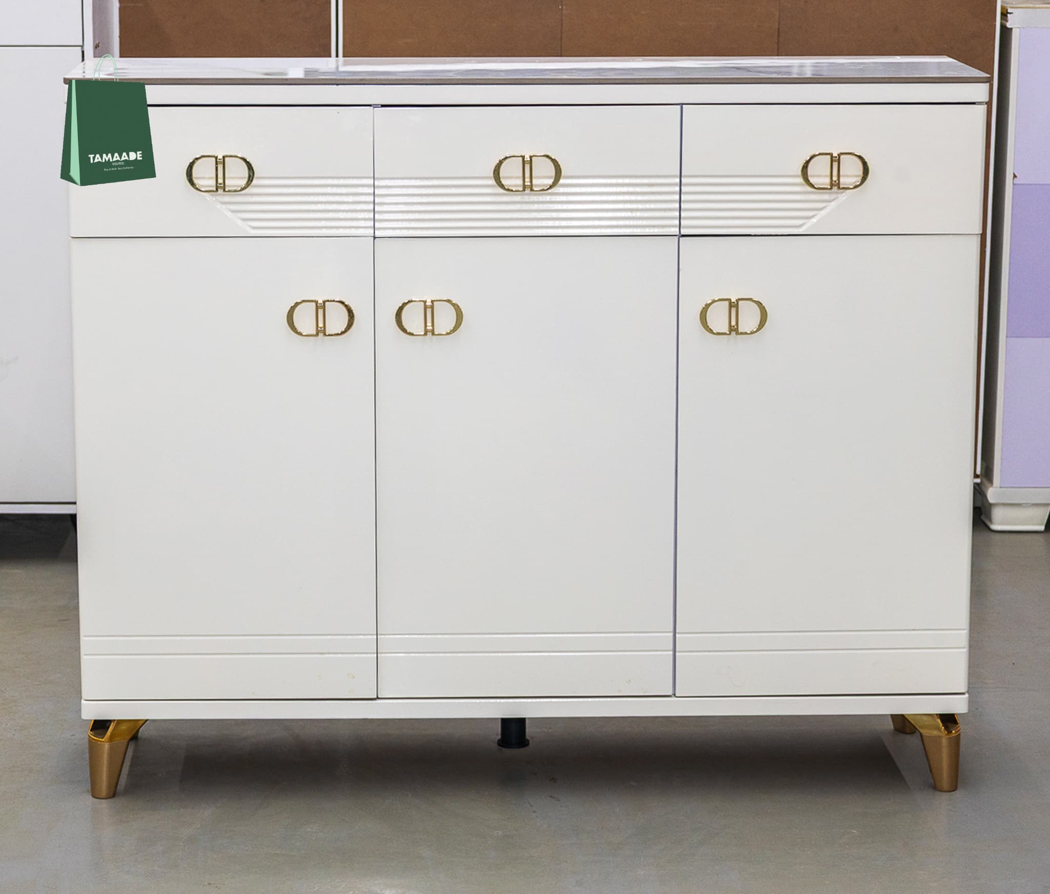 MORDEN SHOE RACK CABINET CONSOLE  WITH DRAWERS