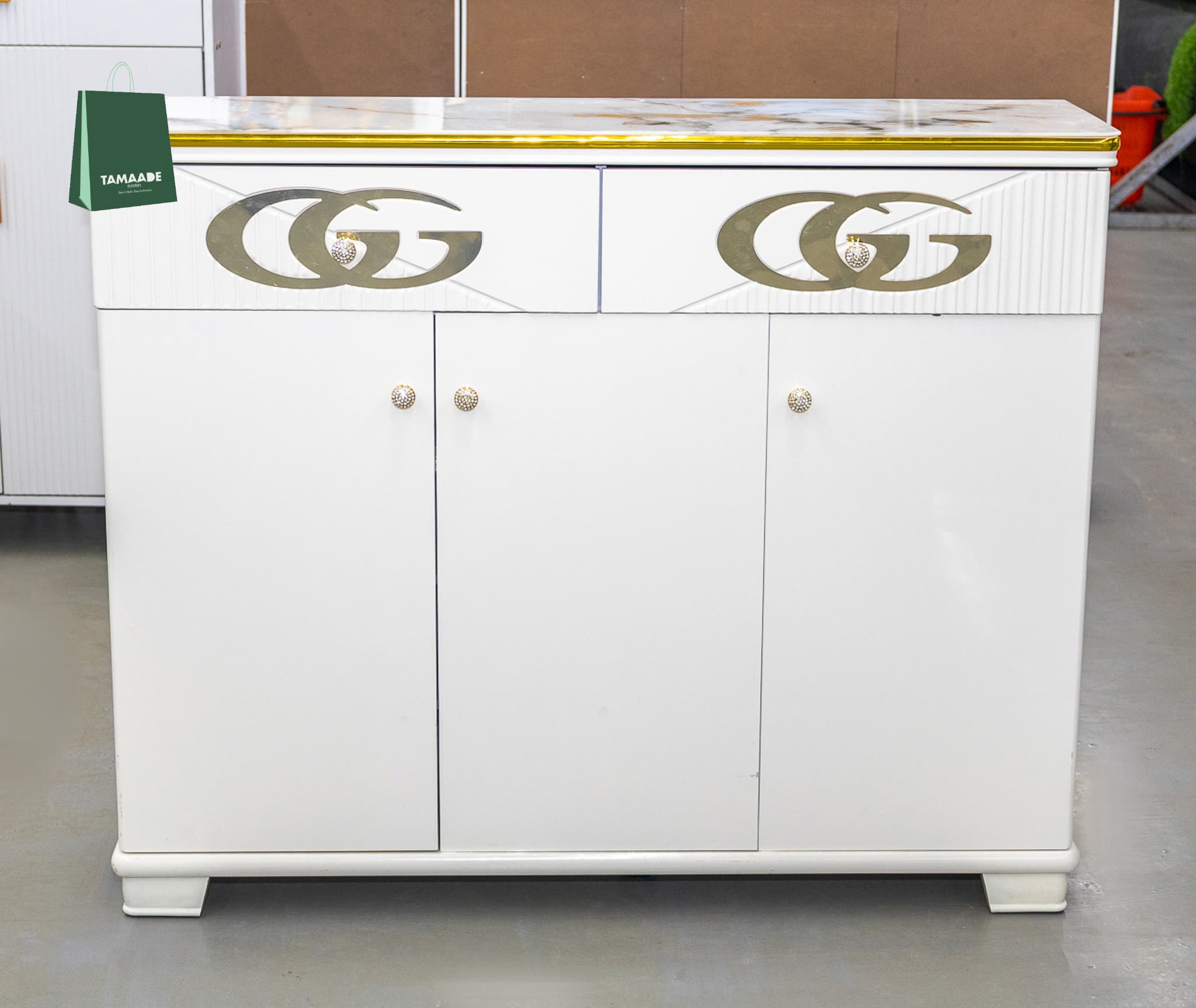 MORDEN CONSOLE SHOE CABINET WITH DRAWERS