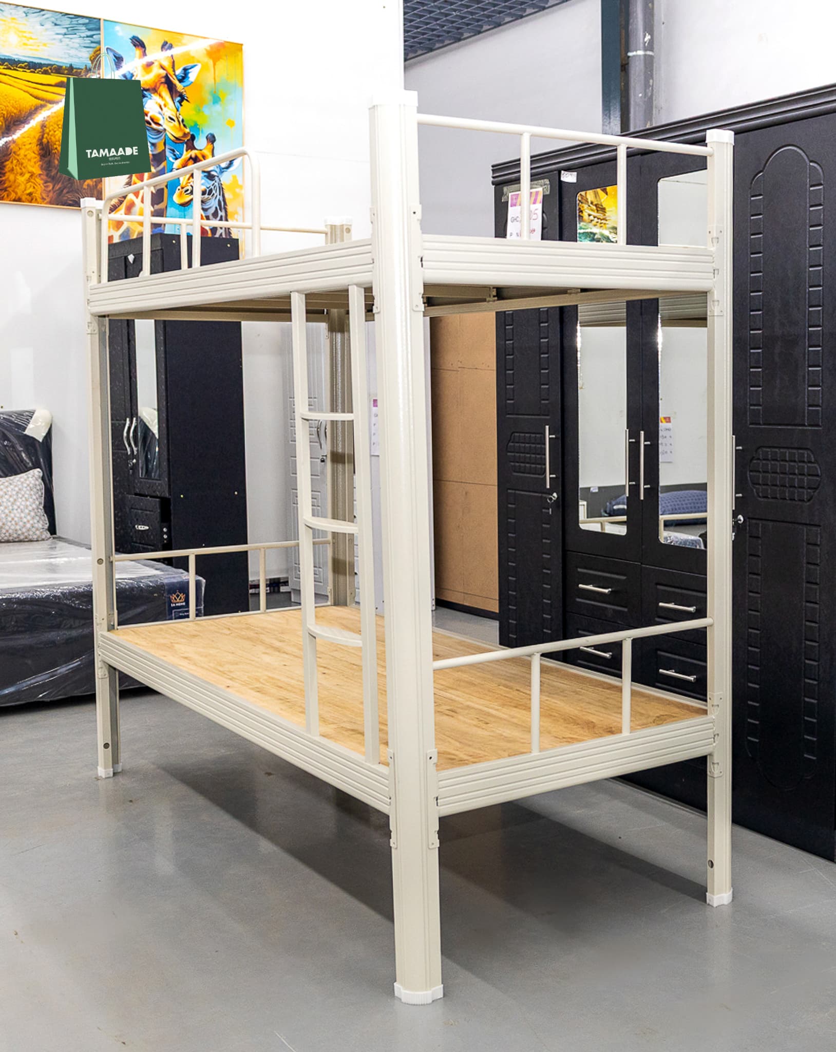 METAL BUNK BED DOUBLE UP AND DOWN