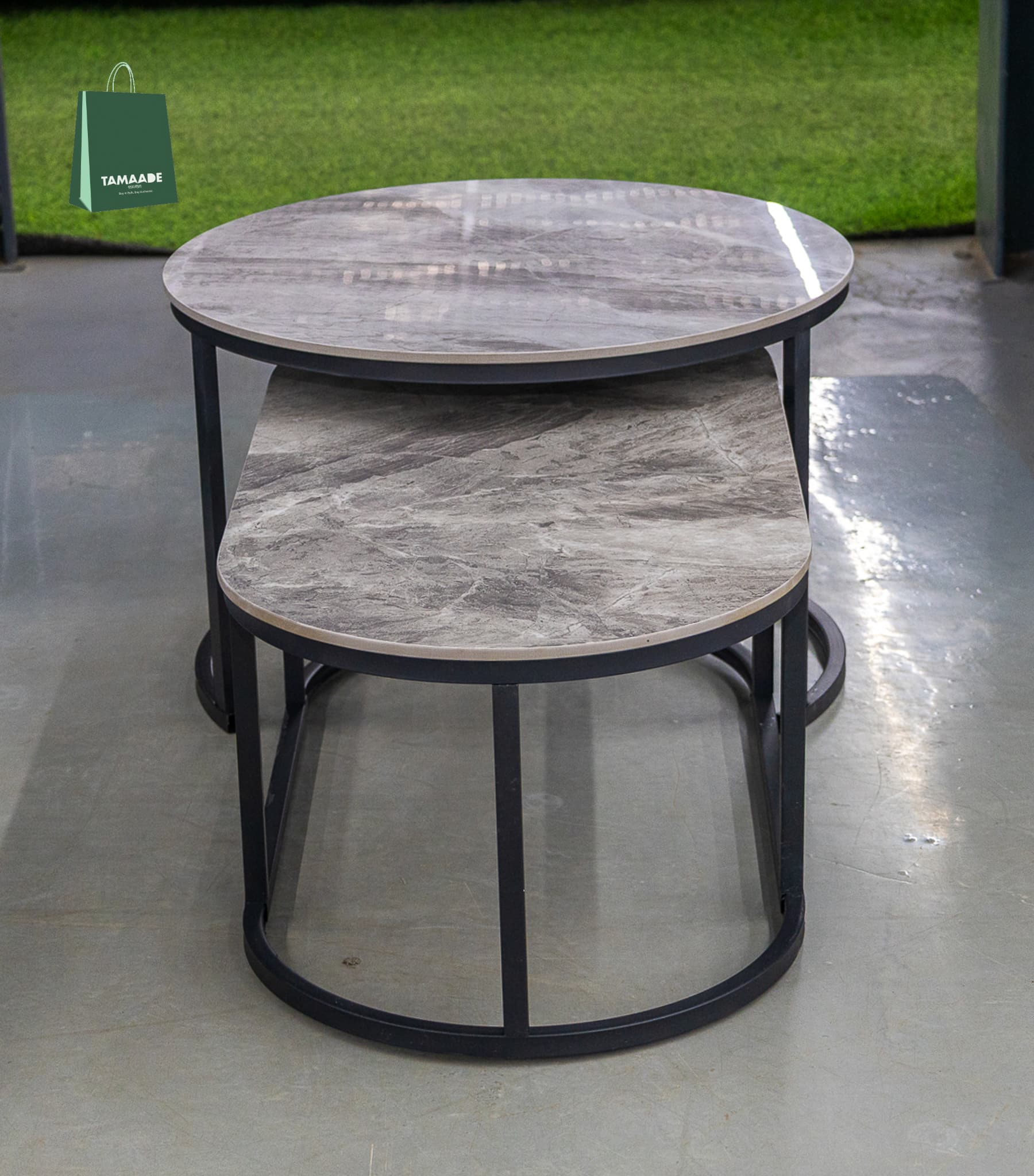DOUBLE MARBLE CENTER TABLE SETS