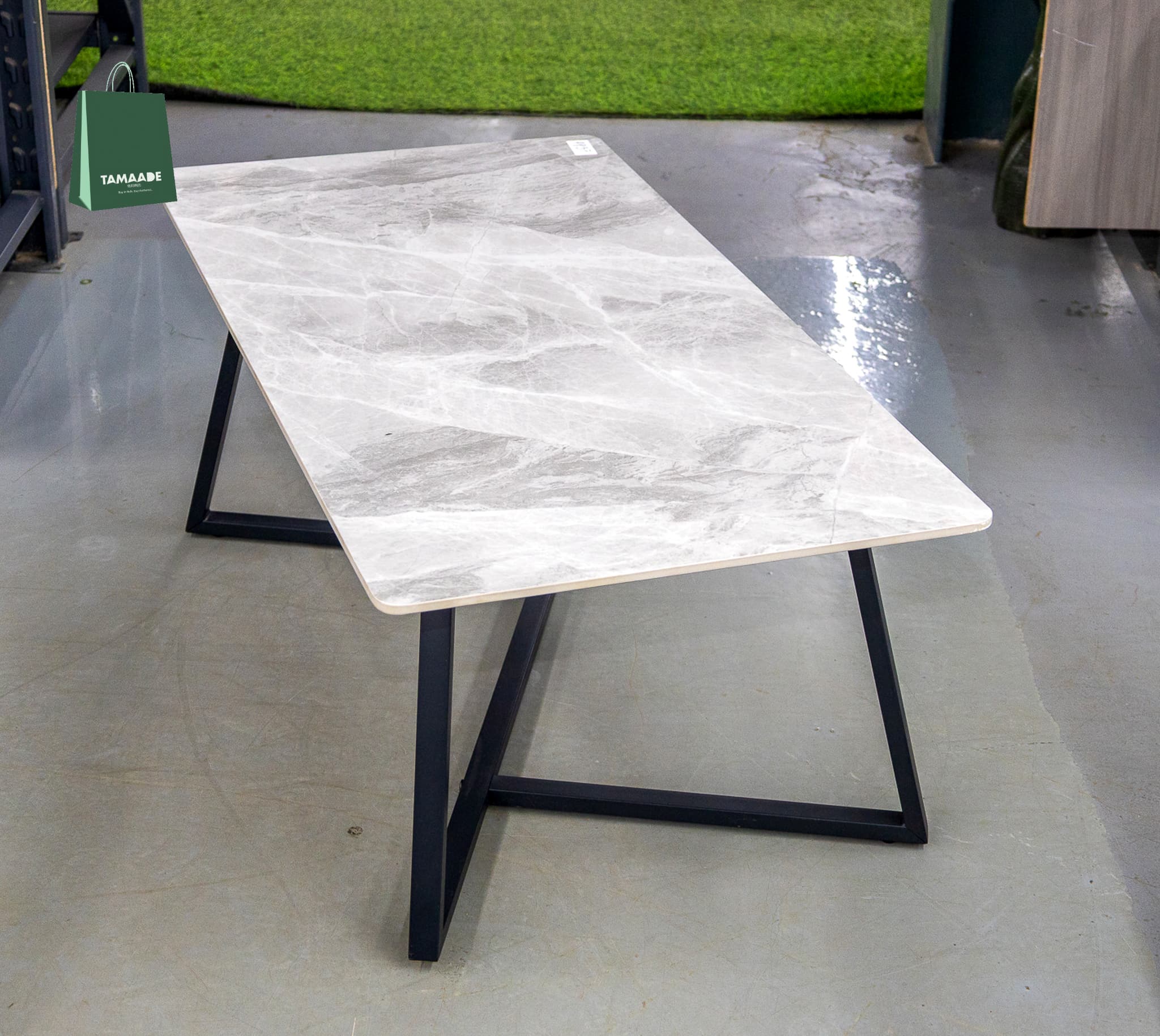 MORDEN CENTER TABLE WHITE  MARBLE EFFECT TOP