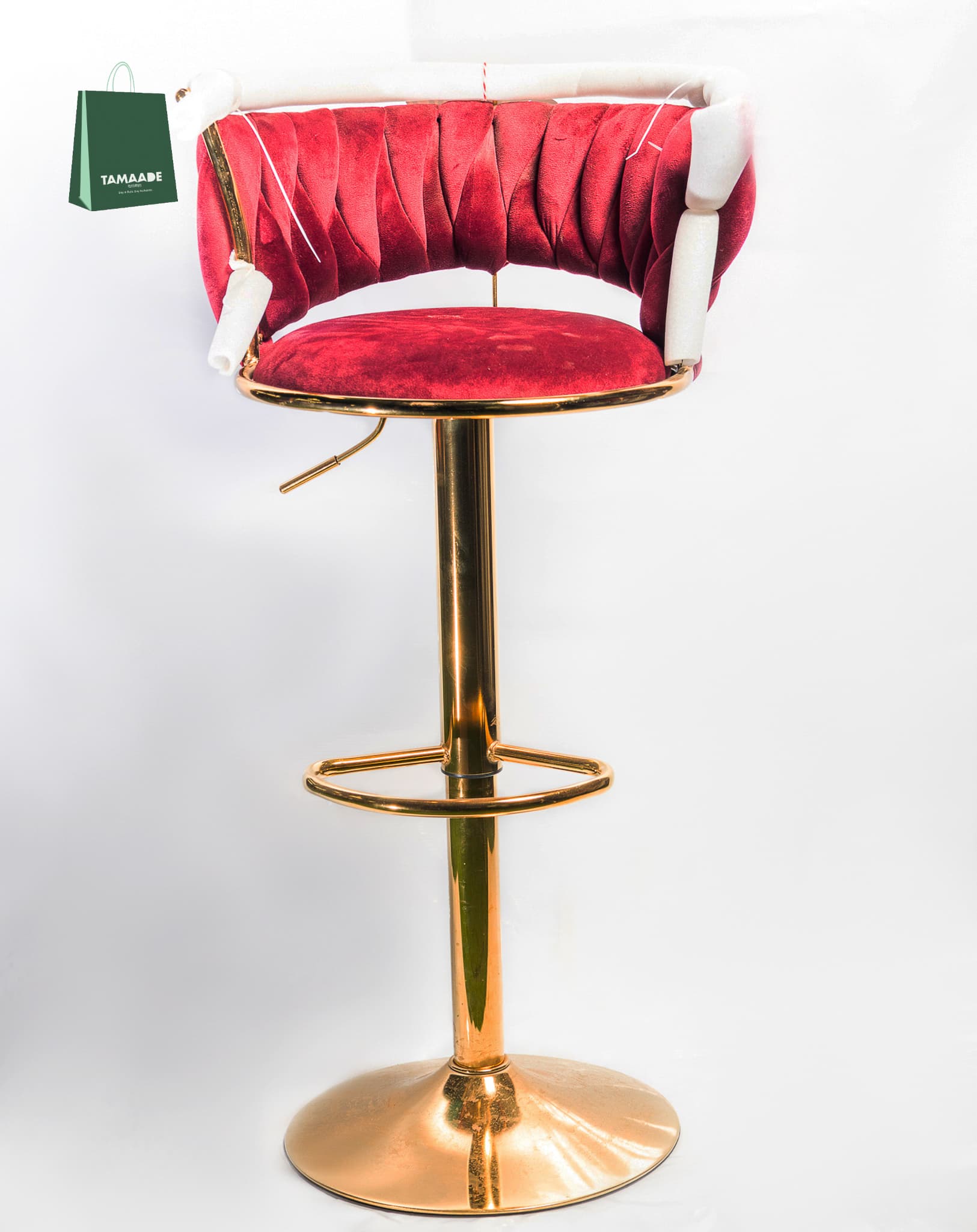 ROYAL COMFORT RED BAR STOOL
