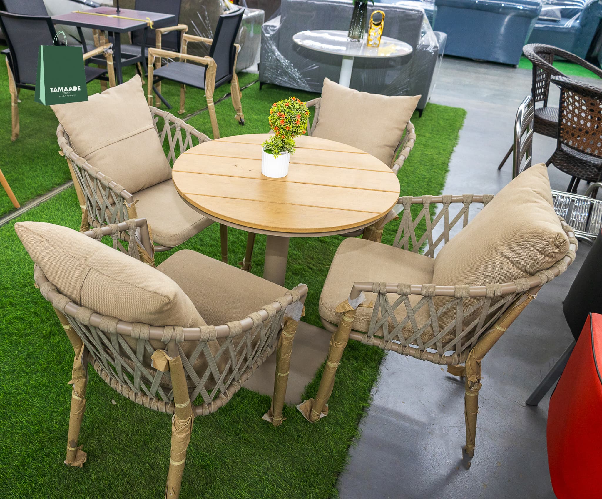 OUTDOOR PATIO 4 SEATER SETS